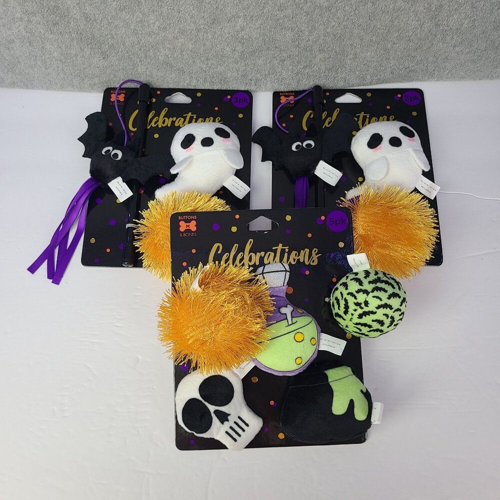 Buttons and Bones Celebrations Halloween Cat Toys Cat Nip NEW